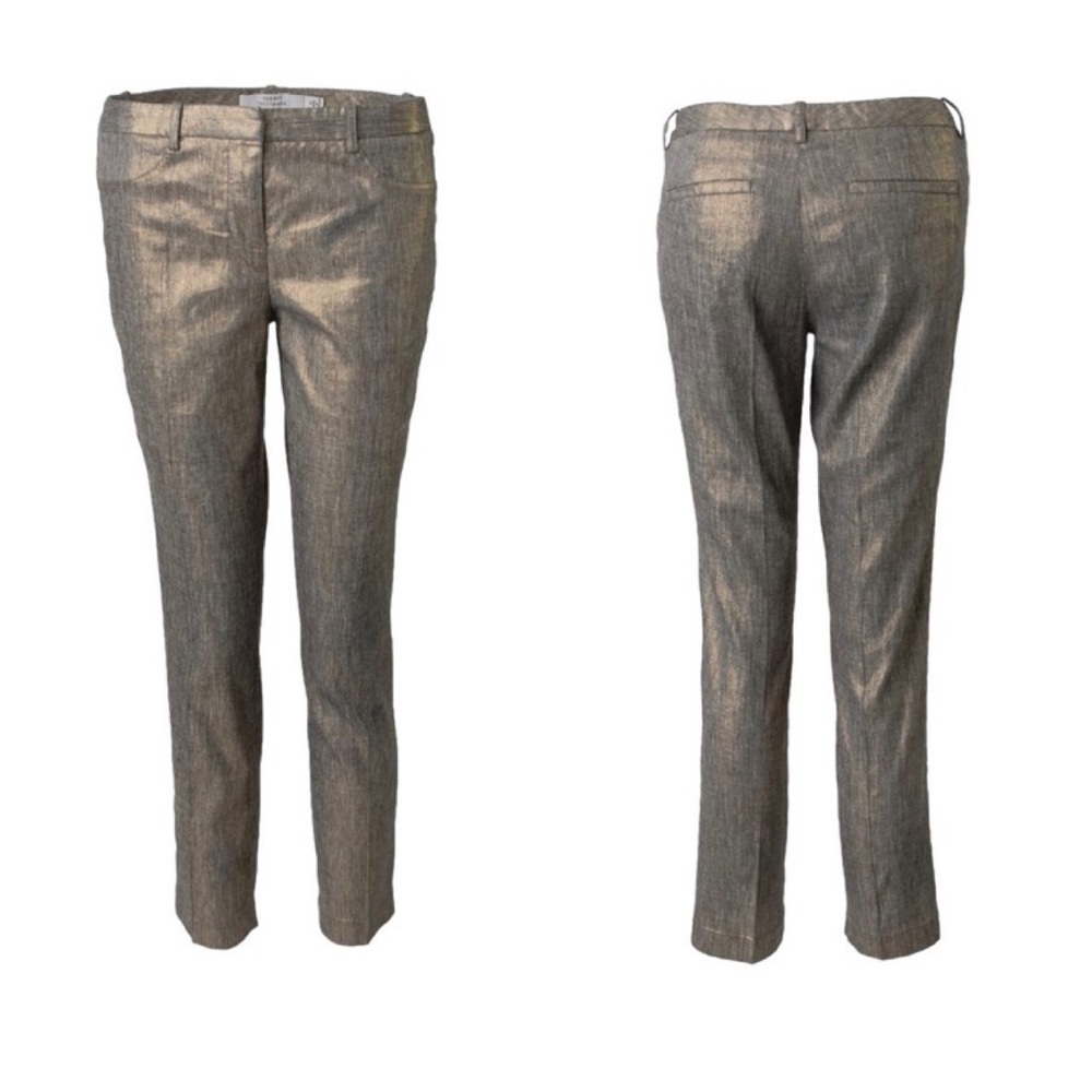 🔹 NWOT🔹Robert Rodriguez Metallic Linen Ankle Pants